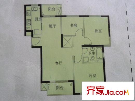 瑞和新苑户型图浦航新城 0室 户型图