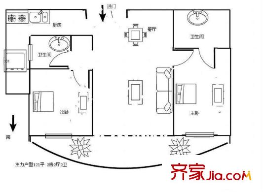 陆家嘴国际华城 0室 户型图