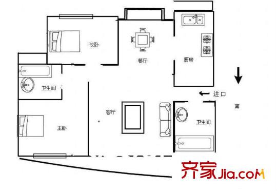 陆家嘴国际华城 0室 户型图