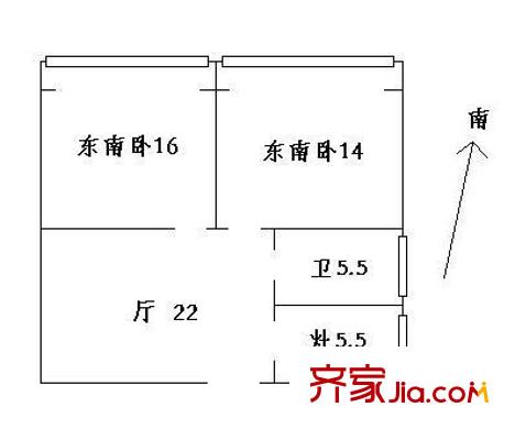 上海 百兴花园 户型图