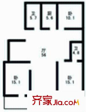上海 荣丰花园 户型图