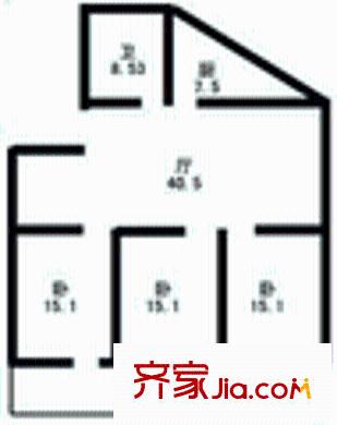 上海 荣丰花园 户型图