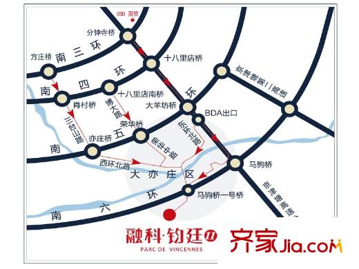 融科钧廷位置图