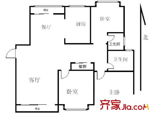 大上海国际花园罗马园 4室 户型图