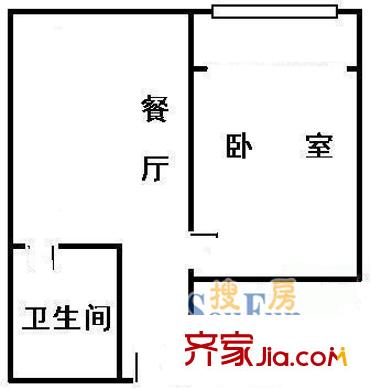 华高二村户型图111 户型图 1室1厅1卫1厨