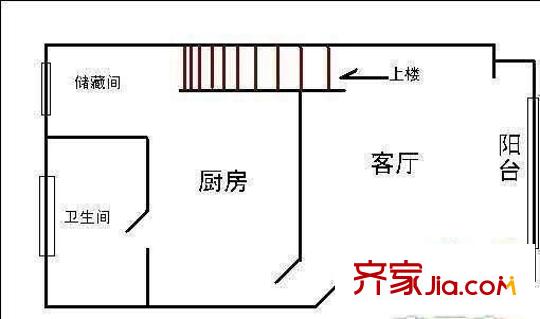 万科城市花园二期户型图户型图 1室1厅1卫1厨