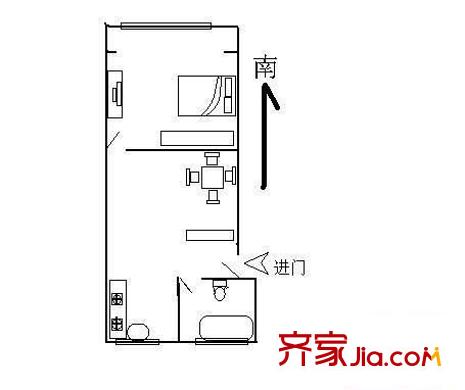 仁德路67弄10支弄小区户型图户型图 1室1厅1卫1厨
