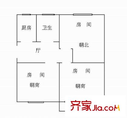 仁德路67弄10支弄小区户型图户型图 3室1厅1卫1厨