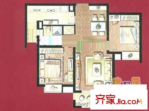 宝地东花园8.7号A2户型