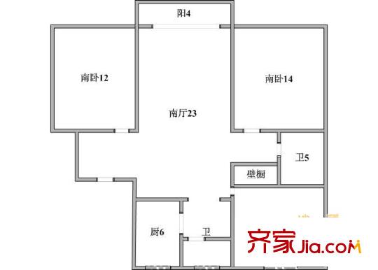 上海 广海花园 户型图