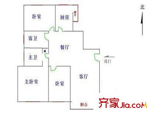上海 子长小区 户型图