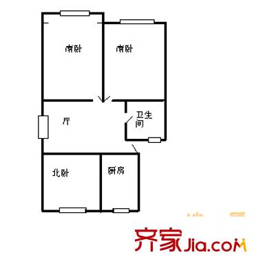 上海 徐汇区罗秀三村 户型图