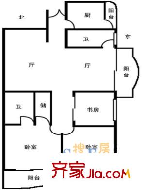 上海 宛南一村 户型图