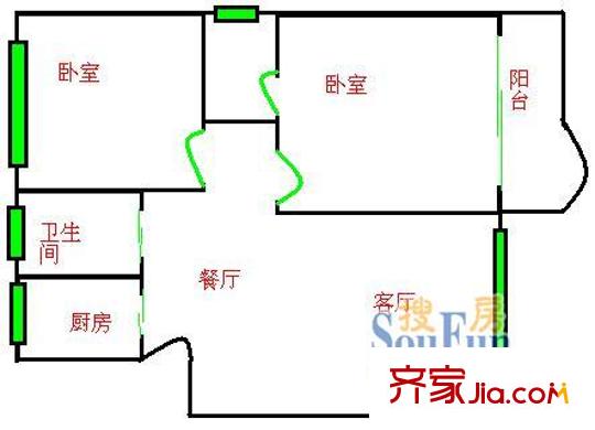 上海 金汇鸿锦苑 户型图