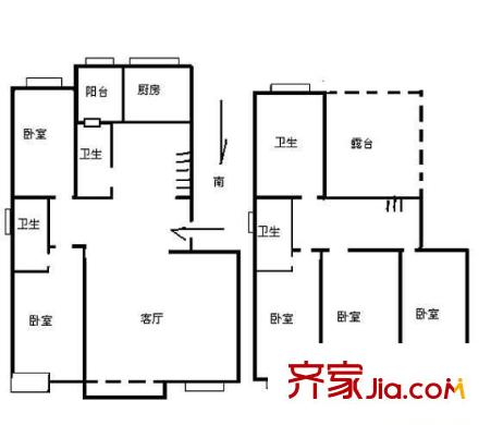 阳光绿园 4室 户型图
