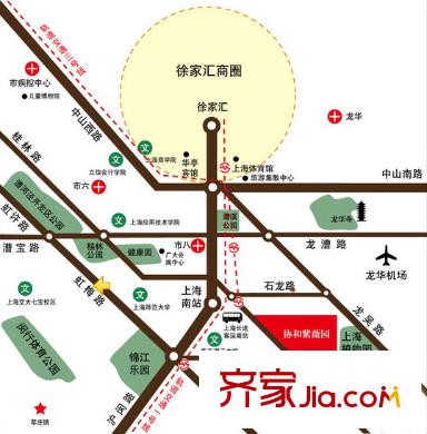 协合紫薇园交通图