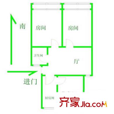 上海 桃浦五村 户型图