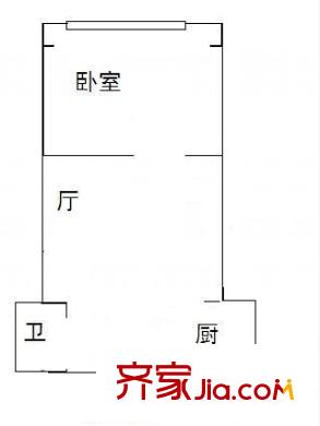 桃浦五村 1室 户型图