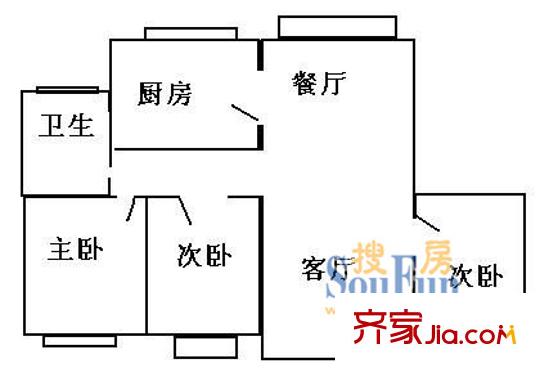 上海 金色碧云(罗山花苑二期) 户型图