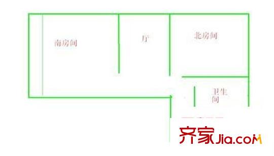 怡佳苑户型图户型图 2室1厅1卫1厨