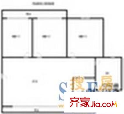 新明星花园二期户型图户型图 4室2厅3卫1厨