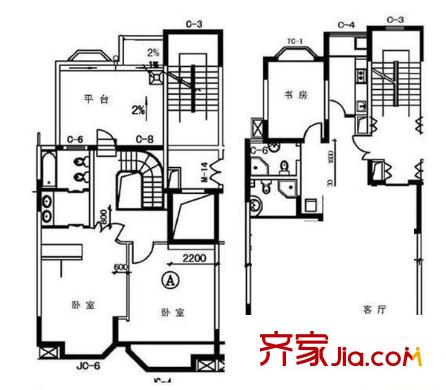 馨华苑 3室 户型图
