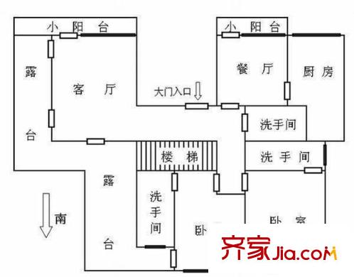 雍景台公寓 0室 户型图