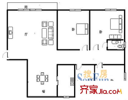 雍景台公寓 户型图