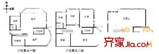 中关村公寓 7室 户型图
