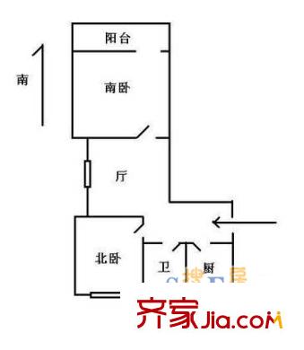 上南花苑东苑户型图上海 上南花苑二期 户型图 2室1厅1卫1厨