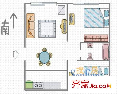上海 龙柏公寓 户型图