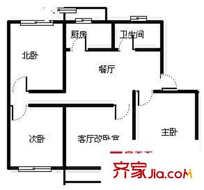 锦博苑 4室 户型图