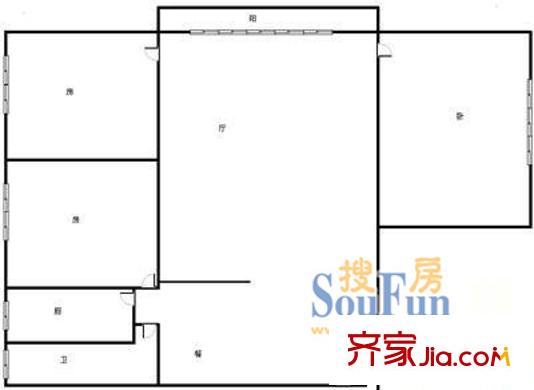上海 银都八村 户型图