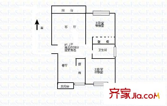 永久城市花园 0室 户型图