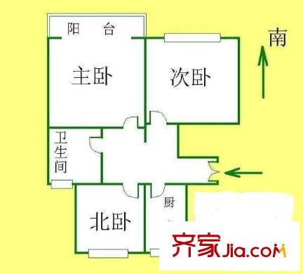 清馨苑户型图户型图 3室2厅2卫1厨