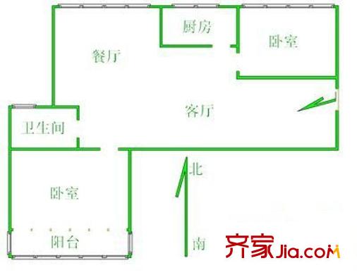 申雅苑 1室 户型图