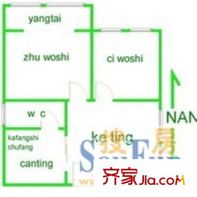 上海 云台小区 户型图