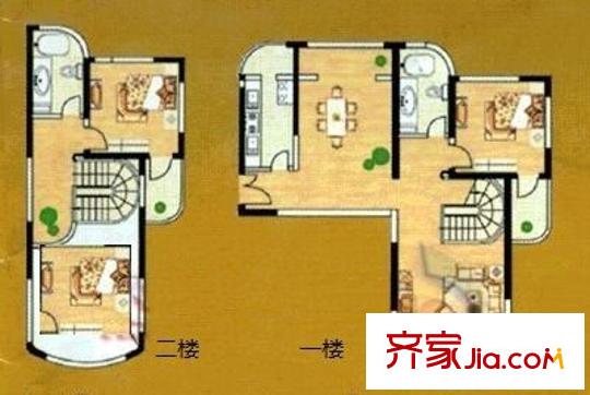 金斯花园 3室 户型图