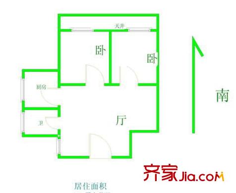 江苏路186弄小区户型图上海 江苏路186弄 户型图 2室1厅1卫1厨