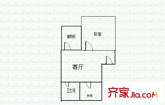 萬(wàn)馨佳園 1室 戶(hù)型圖