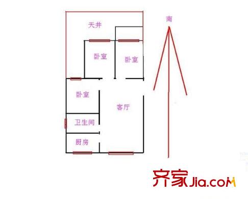 東一小區(qū)戶(hù)型圖戶(hù)型圖 3室1廳1衛(wèi)1廚
