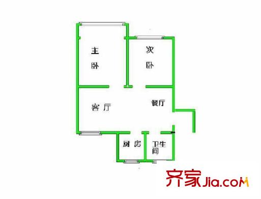 東一小區(qū) 3室 戶型圖