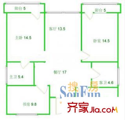上海 金鵬苑 戶型圖
