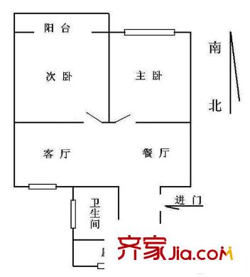 金鵬苑 2室 戶型圖