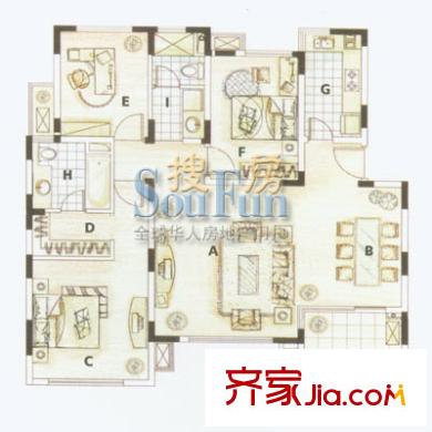 上海 万科朗润园 户型图