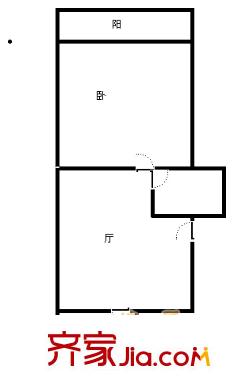 上海 古美八村1室 户型图