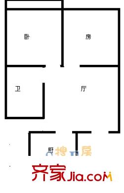 上海 古美八村2室 户型图