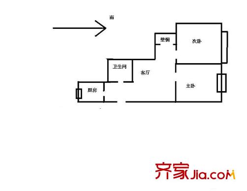 佳宝四村 0室 户型图