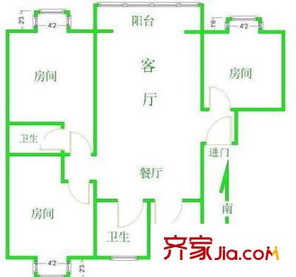 上海 冠生園東方佳苑 戶型圖
