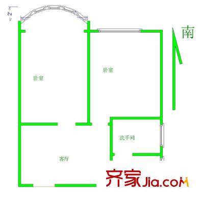 文匯小區(qū)戶型圖戶型圖 2室1廳1衛(wèi)1廚